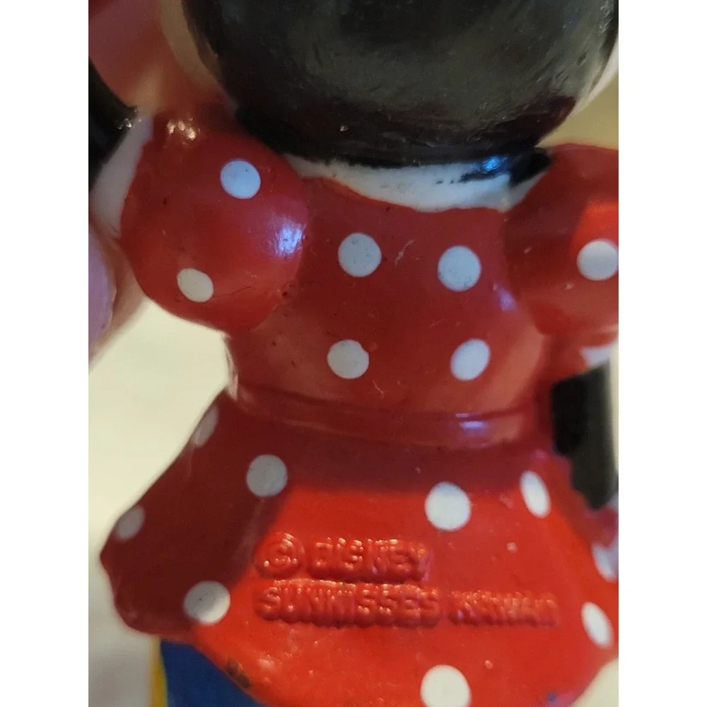 Mickey and Minnie Mouse Ink Pen Toppers with Cord Necklace